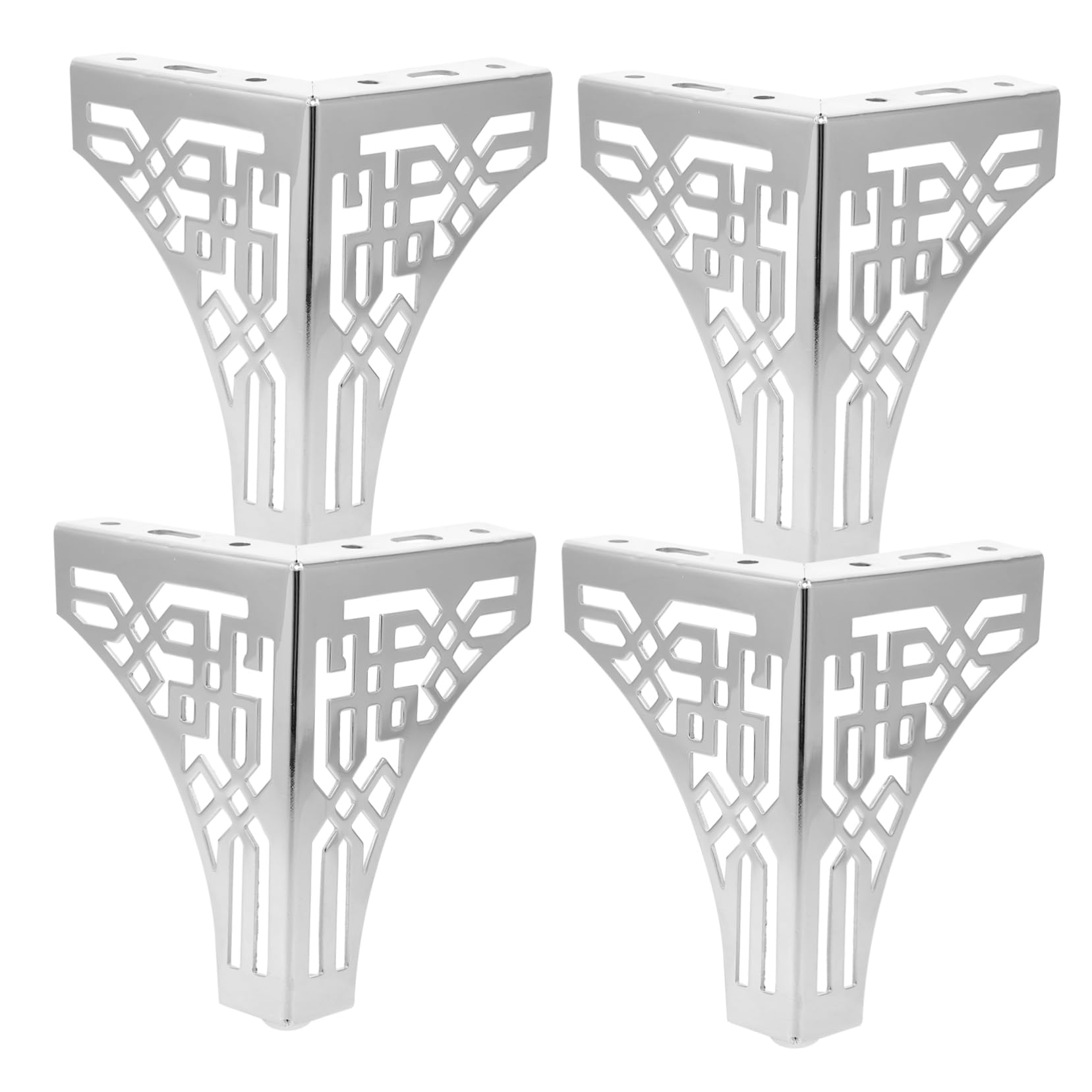 Pieds de support de canapé en fer noir BESTonZON pour surélever et stabiliser vos meubles