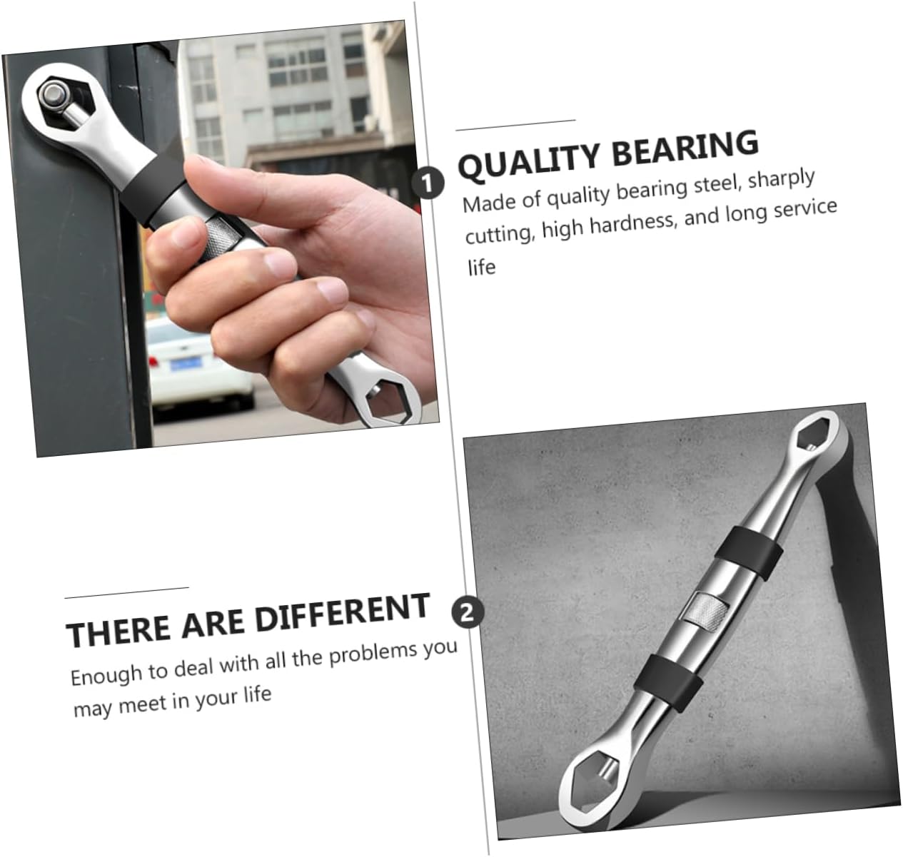 3pcs Heavy Duty Rusty Nut Splitter Tool Set Durable Bearing Steel Nut Separator for Auto Repair Efficiently Removes Without Damage