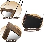 Sunix Full Length Mirror, 48" x 14" Wall Mirror with Rustic Wood Frame | Over The Door Mirror & Wall Mounted Hanging Mirror for Bedroom, Bathroom, Living Room, Dorm Room