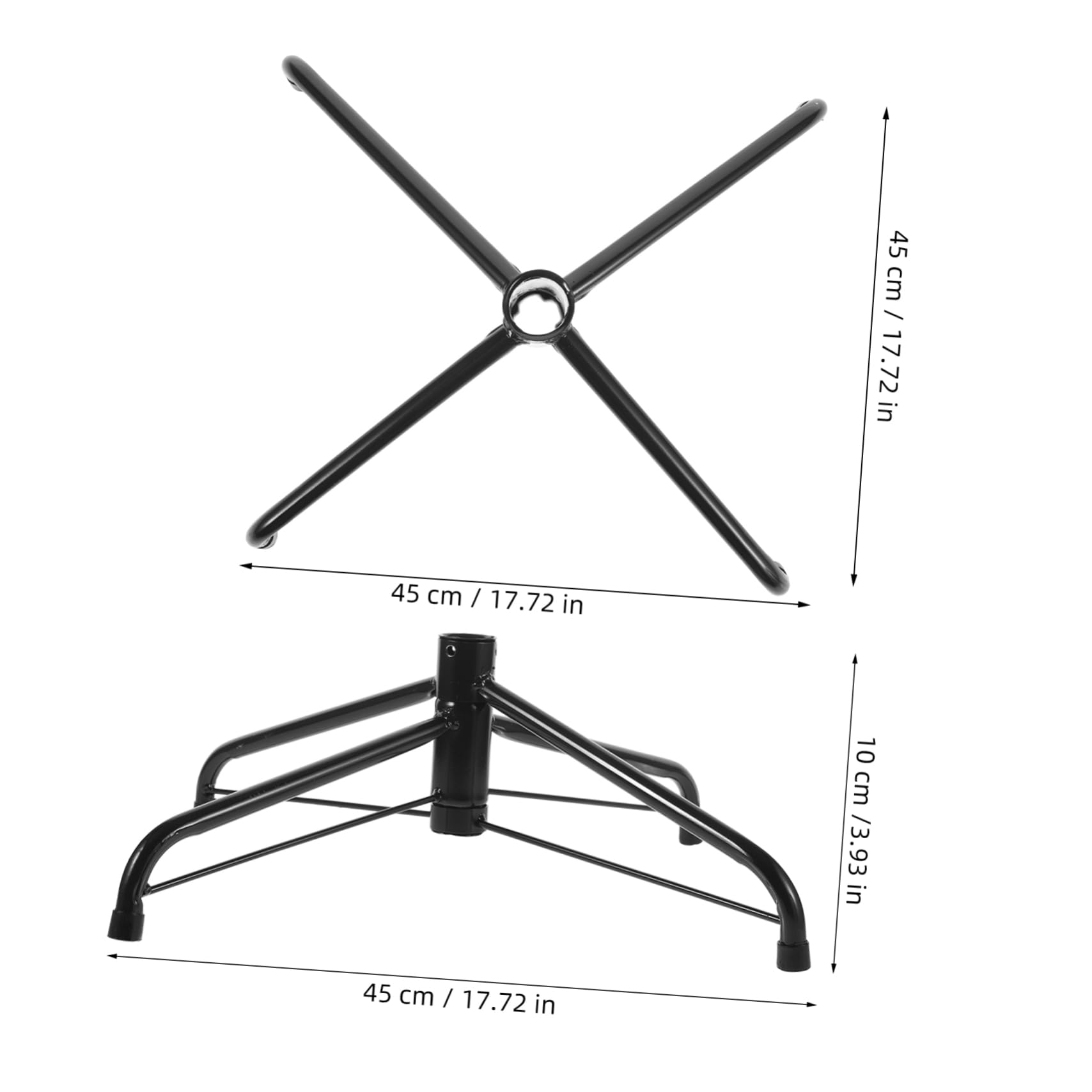 Mikikit Metal Christmas Tree Stand for Artificial Trees Frame Support Easy Assembly Height Secure Base for Holiday Decor