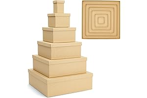 Bright Creations Stackable Nesting Boxes for Stylish Storage and Gifts