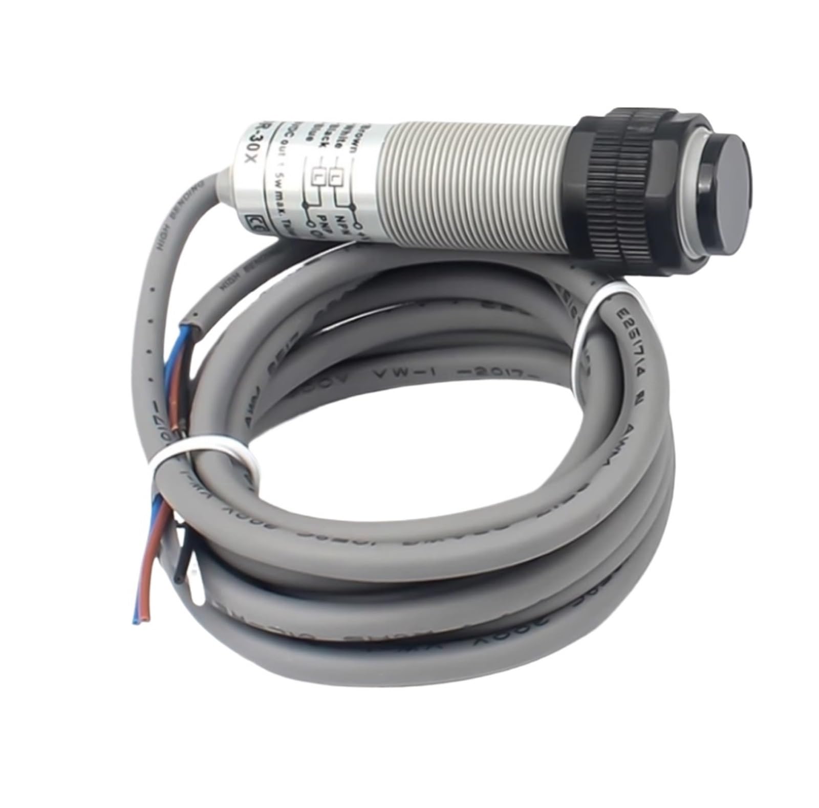 Interrupteur photoélectrique CDR-10X capteur cylindrique M18 courant continu