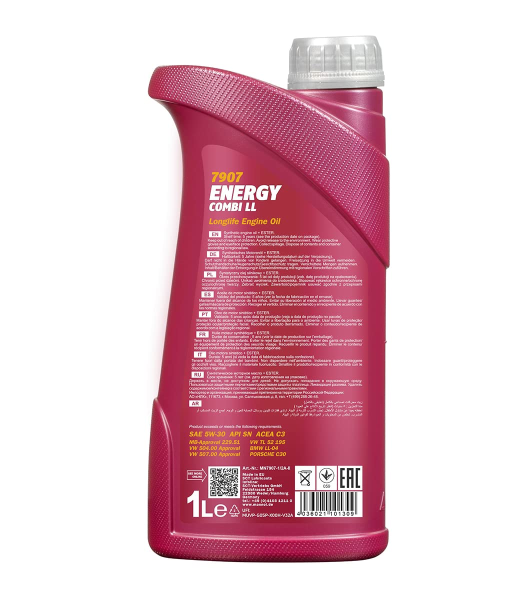 MANNOL Energy Combi LL 5W-30 + MANN 10045074