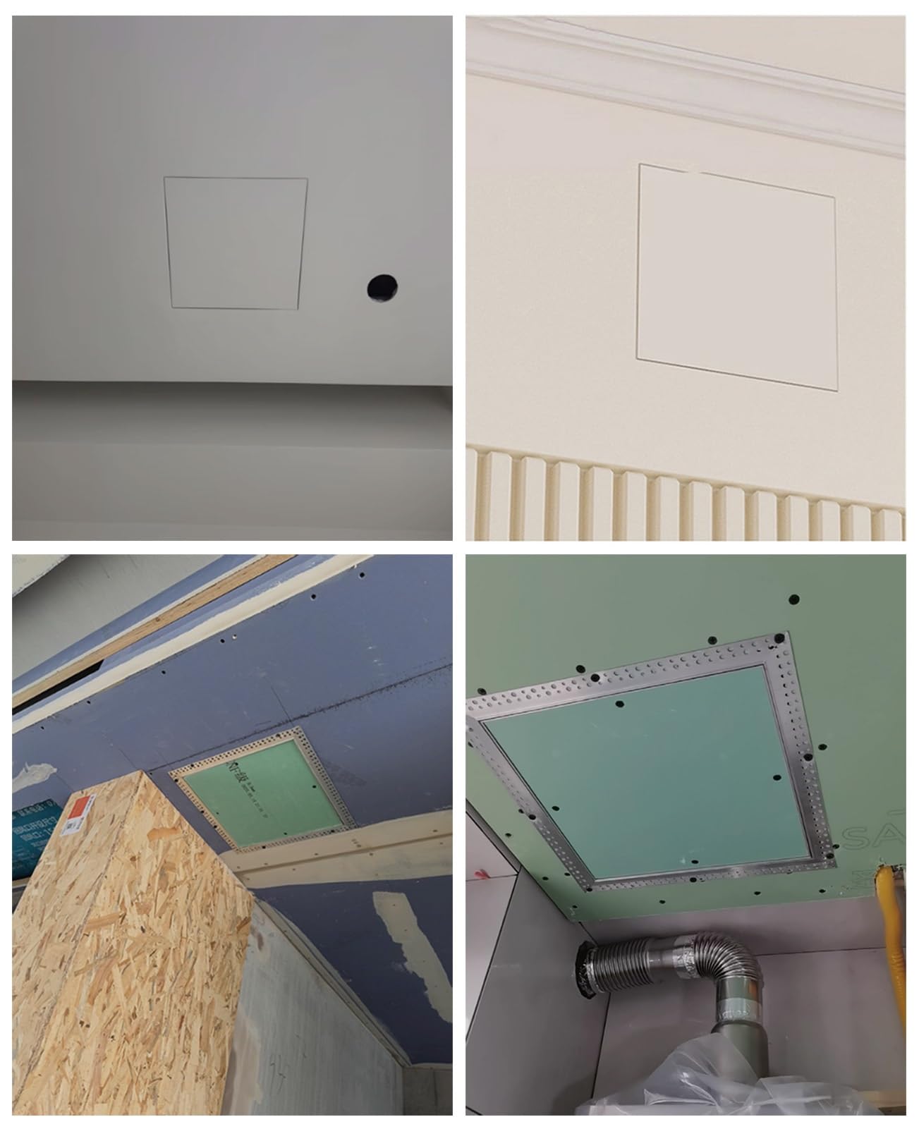 Panel dostępu do płyt kartonowo-gipsowych do sufitu i ściany, ukryta klapa inspekcyjna do instalacji wodno-kanalizacyjnych i elektrycznych
