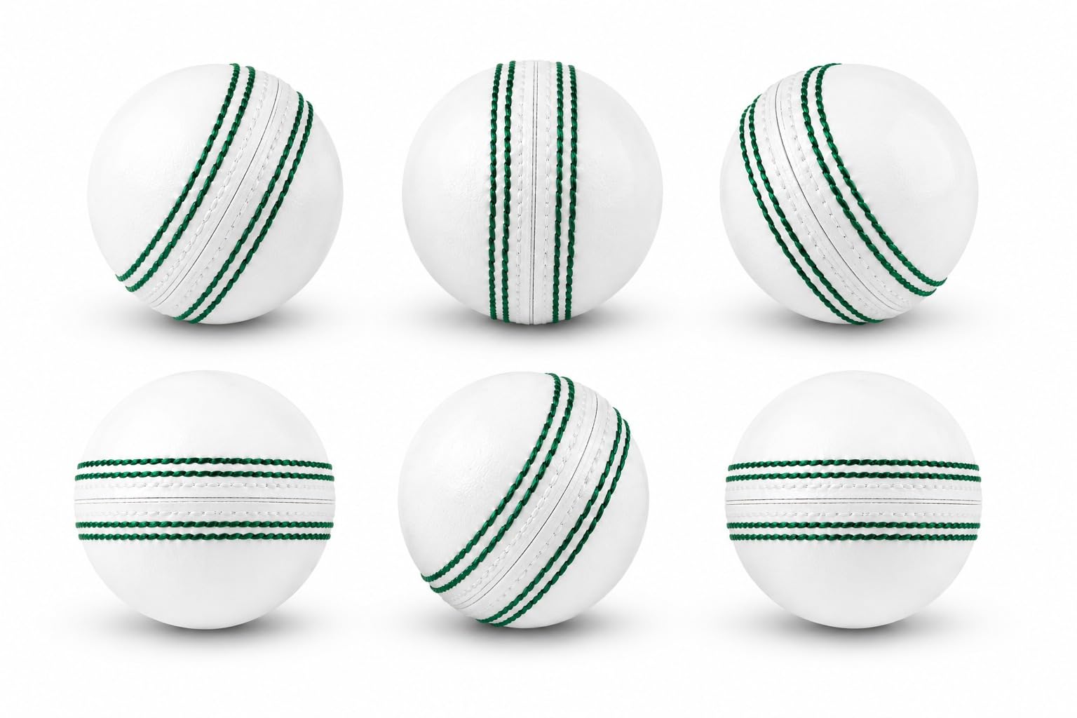 White Cricket Leather Ball 156g for Men & Boys | Premium Cork Core Waterproof Cricket Balls for 20–25 Overs Practice & Tournament Matches Pack of 6-image-39