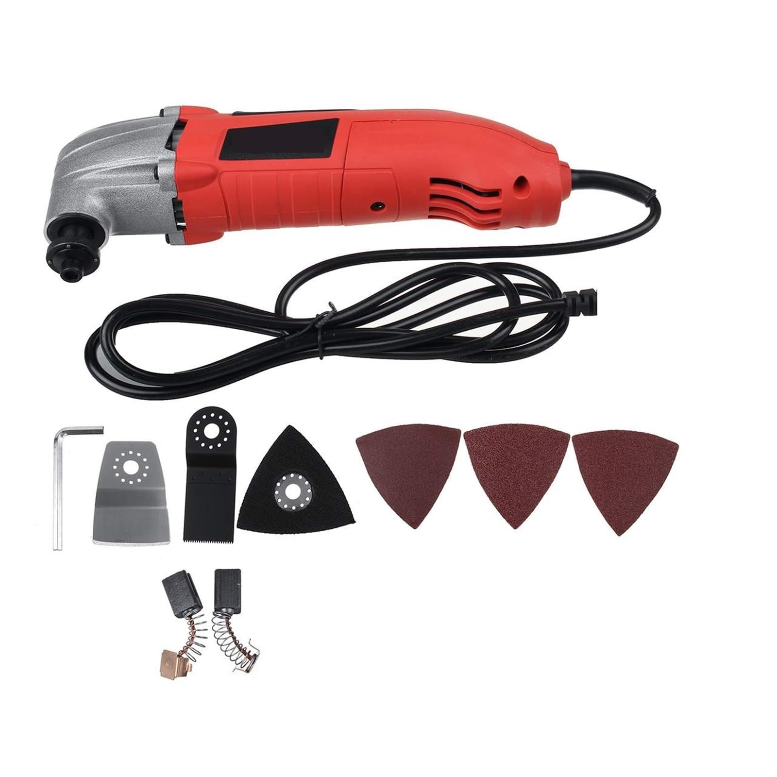 Herramienta oscilante, Herramienta multifunción de 720W, renovador de velocidad Variable oscilante, recortadora eléctrica for decoración del hogar, sierra eléctrica,Lijado más agresivo