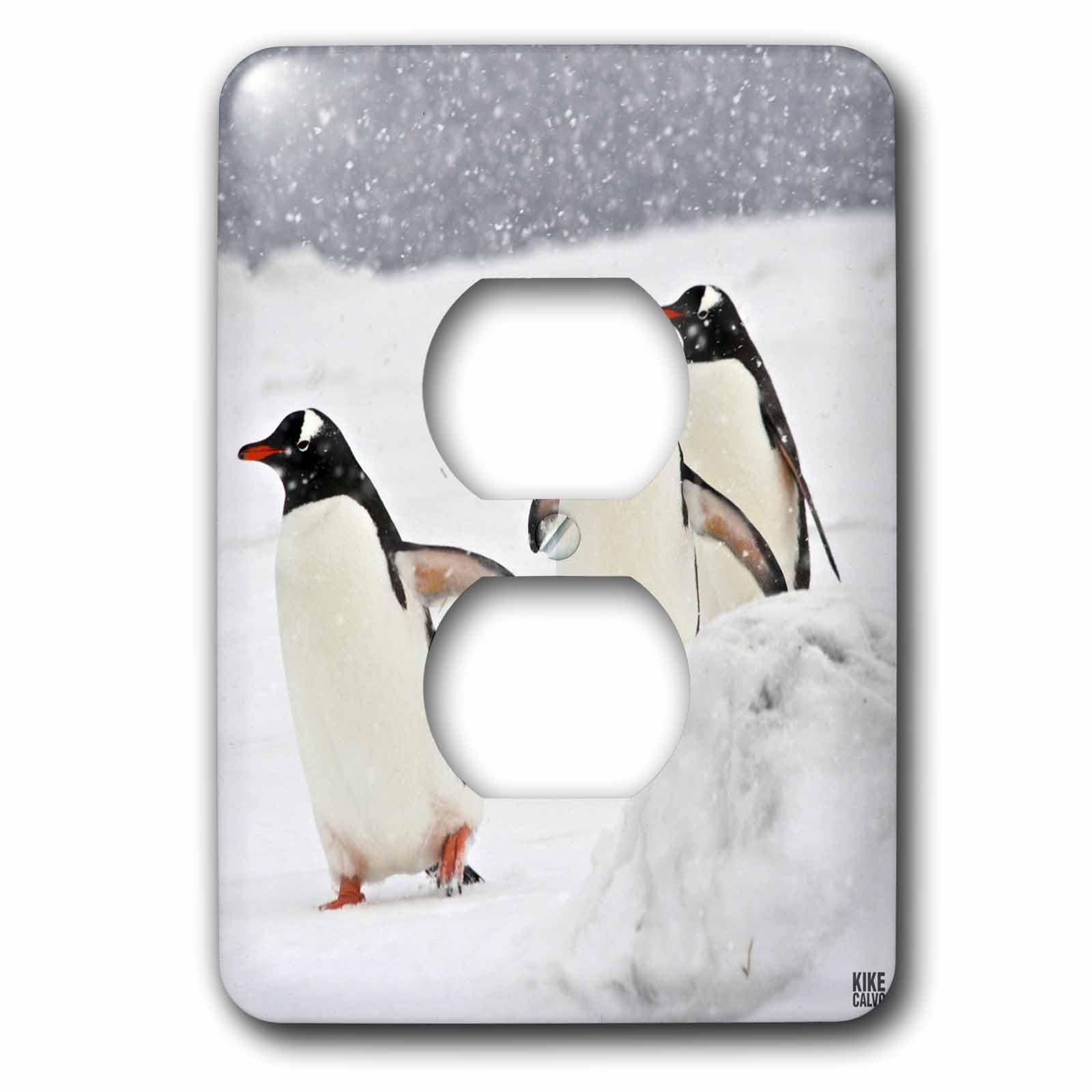 Trois pingouins Gentoo deco pour habiller un salon style grand nord