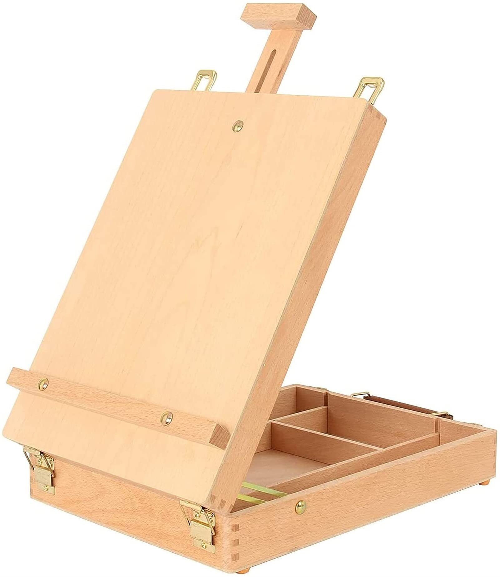 Sztaluga Stołowa En Box I Przenośna Sztaluga Artystyczna En Case Do Przechowywania Rysunków, Szkicowania, Dla Uczniów, Dorosłych I Dzieci, Wysokość Rysunku 31-35 Cm