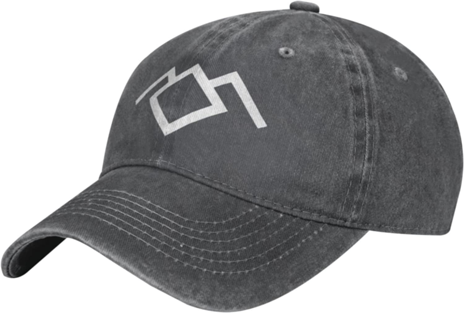 Coordaya Unisex Deep Heather Twin Peaks Owl Cave Symbol Denim Baseball Cap Hat Adjustable Cowboy Hat