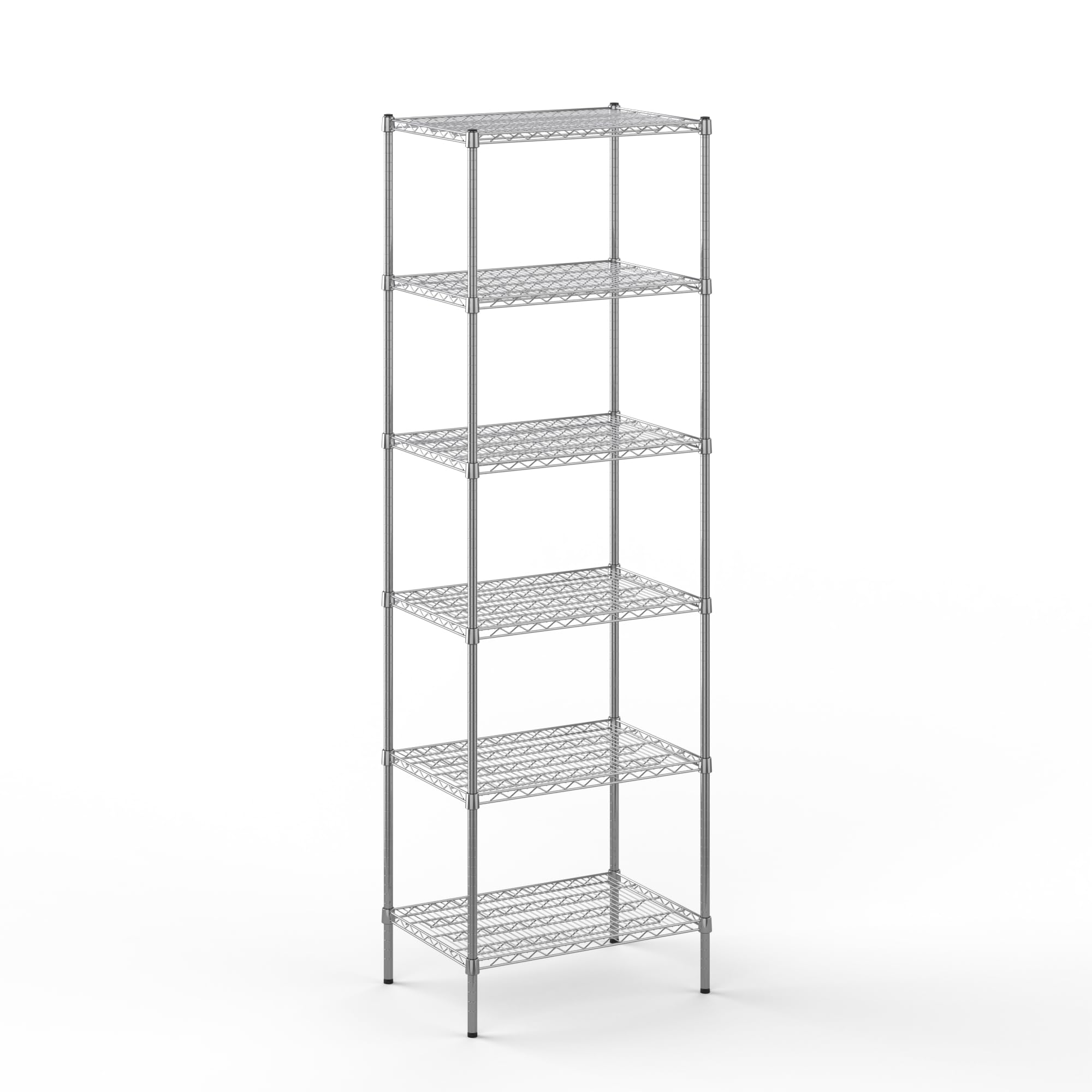 21" Deep x 30" Wide x 96" Height Wire Shelving Kit | 6-Tier | NSF Commercial Storage Rack Unit