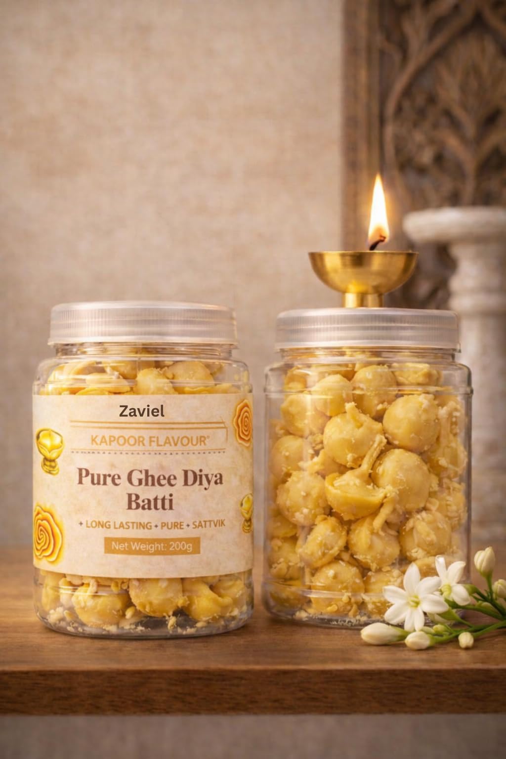Kapoor Fragrance Pure Ghee Diya Batti | Long Lasting Cotton Wicks for Puja, Mandir & Aarti | Smokeless & Satvik Deepak Batti | 200g Pack-picture-21