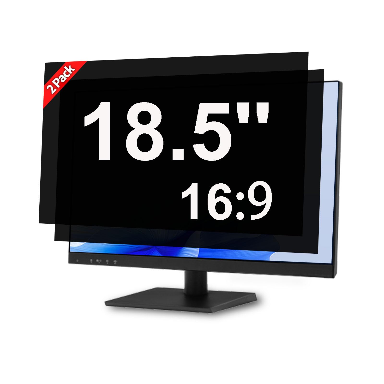 Photo 1 of [2 Pack] 18.5 Inch Computer Monitor Privacy Screen, Anti Glare Filter