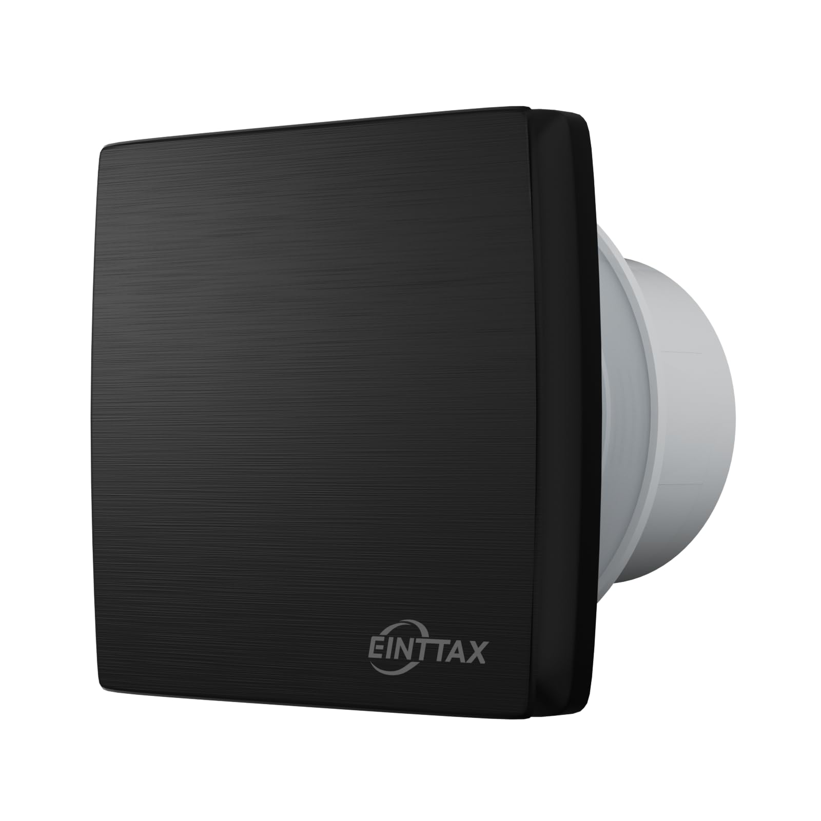 EINTTAX Bathroom Fan 100 mm Diameter, Wall Mounted Ventilation Bathroom Fan, IPX4 Waterproof, Quiet 34 dB, Includes Screws and Dowels, White (Standard, Black)