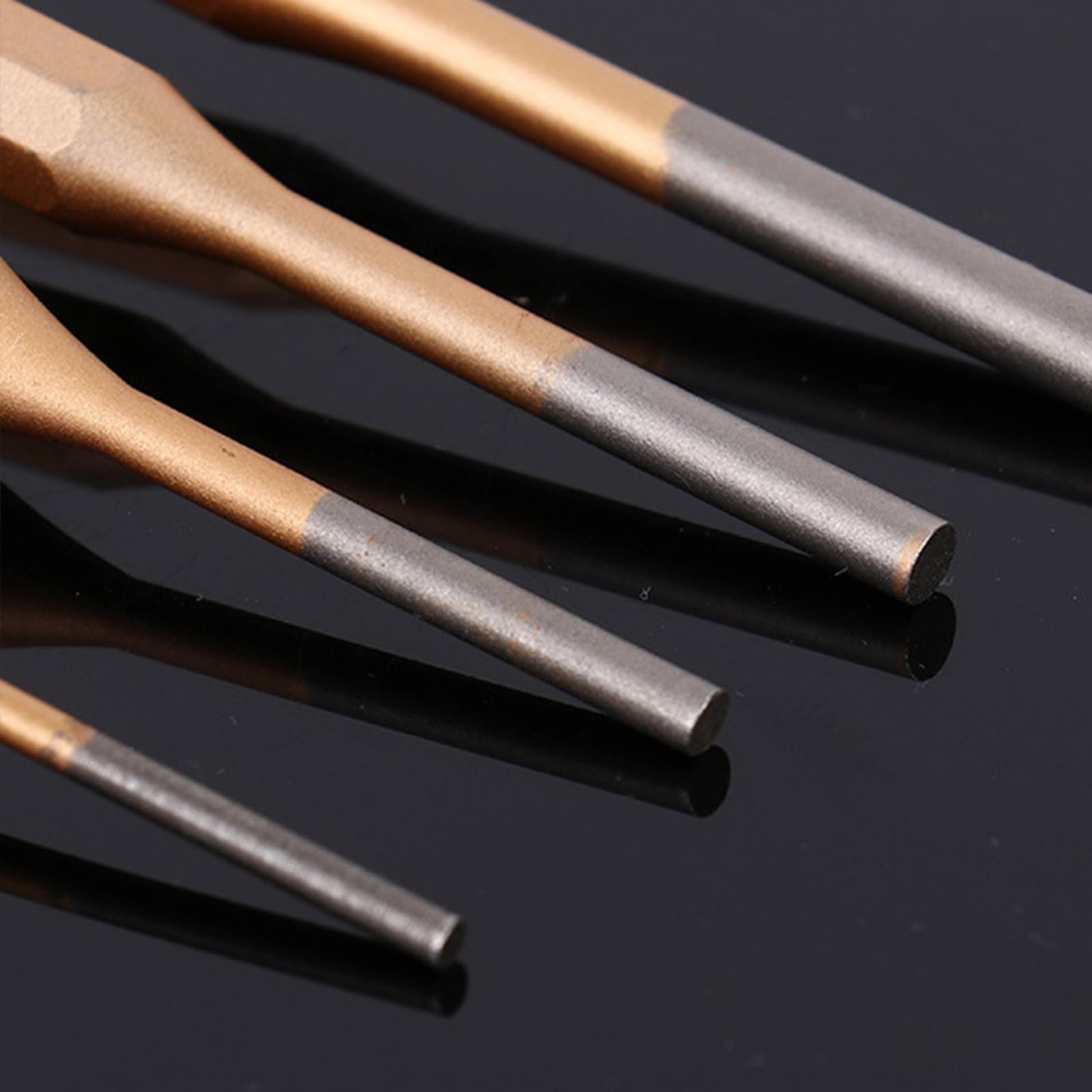 Ciieeo 2 Ensembles Ensemble De Poinçon D'épingle Punch Outil De Poinçon En Acier Coup De Poing Kit De Poinçon Outil De Poinçonnage Acier À Haute Teneur En Carbone 6 Pièces * 2