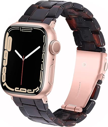 Miimall Correa de resina compatible con Apple Watch de 1.496 pulgadas, 1.575 pulgadas, 1.614 pulgadas, 1.654 pulgadas, 1.732 pulgadas, serie de