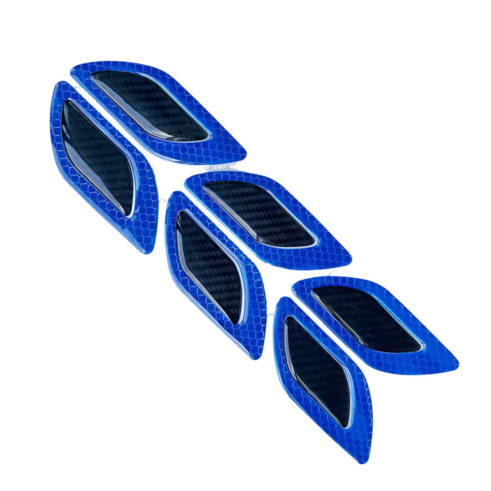 6PCS Not Crash Door Corner Guards with Carbon Fiber & Epoxy Coating Waterproof Reflective for Vehicle Protect Carbon Fiber Guard Security