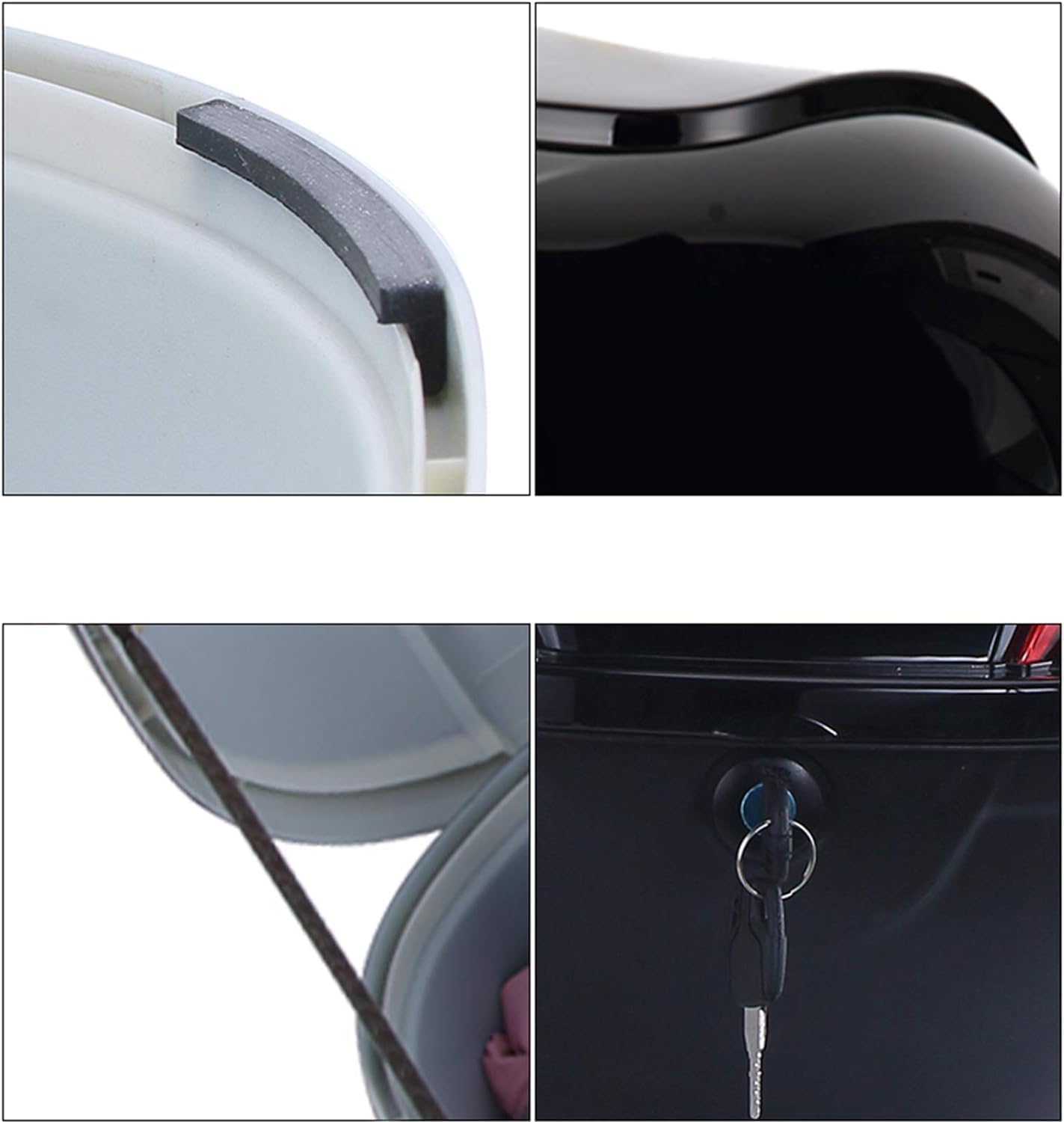 Boîte de rangement pour moto - Support universel pour casque de scooter, cyclomoteur et quad