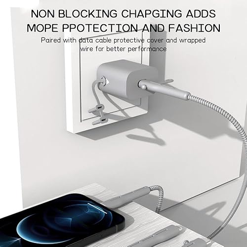 Miniatura 4 de Linda cubierta de cargador de dibujos animados, diseño de vaca lechera transparente funda de cargador de cable de datos cargador USB protector de