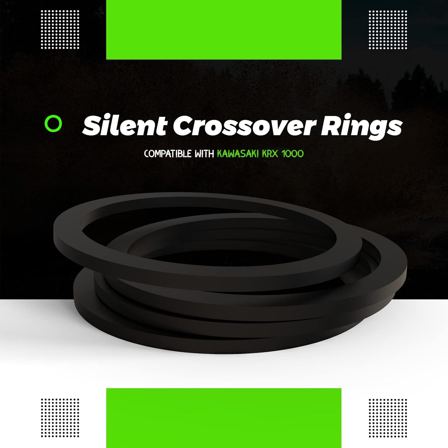 Silent Crossover Rings compatible with Kawasaki KRX 1000,Resistant to vibration and silence.