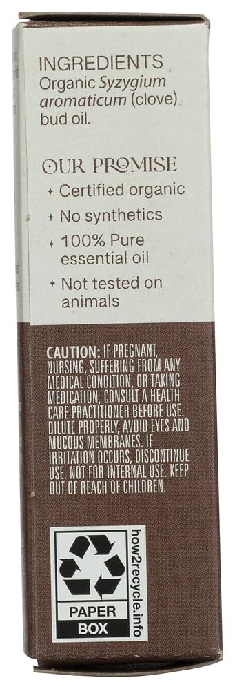 Aceite Esencial Orgánico de Clavo Aura Cacia 0.25 Fl Oz miniatura 2