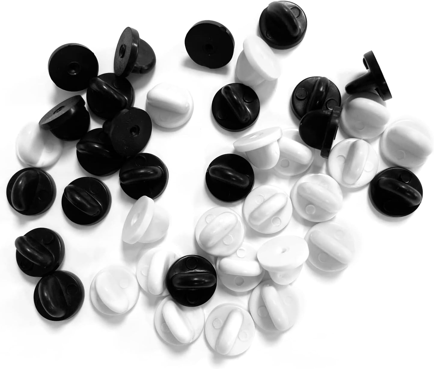 PVC Rubber Pin Backs, 40 Pcs Lapel Pin Rubber Pin Backings for