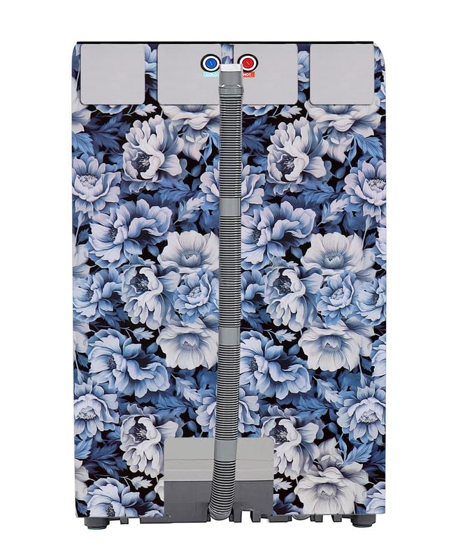 Image of Fully Automatic Top Load Washing Machine Cover Suitable For Samsung, Lg, Godrej, Whirlpool 6.5Kg, 7Kg, 7.5Kg, 8Kg, 9Kg, 10Kg, 11Kg ( 58Dx60Wx94H ), Waterproof Cover, Blue .