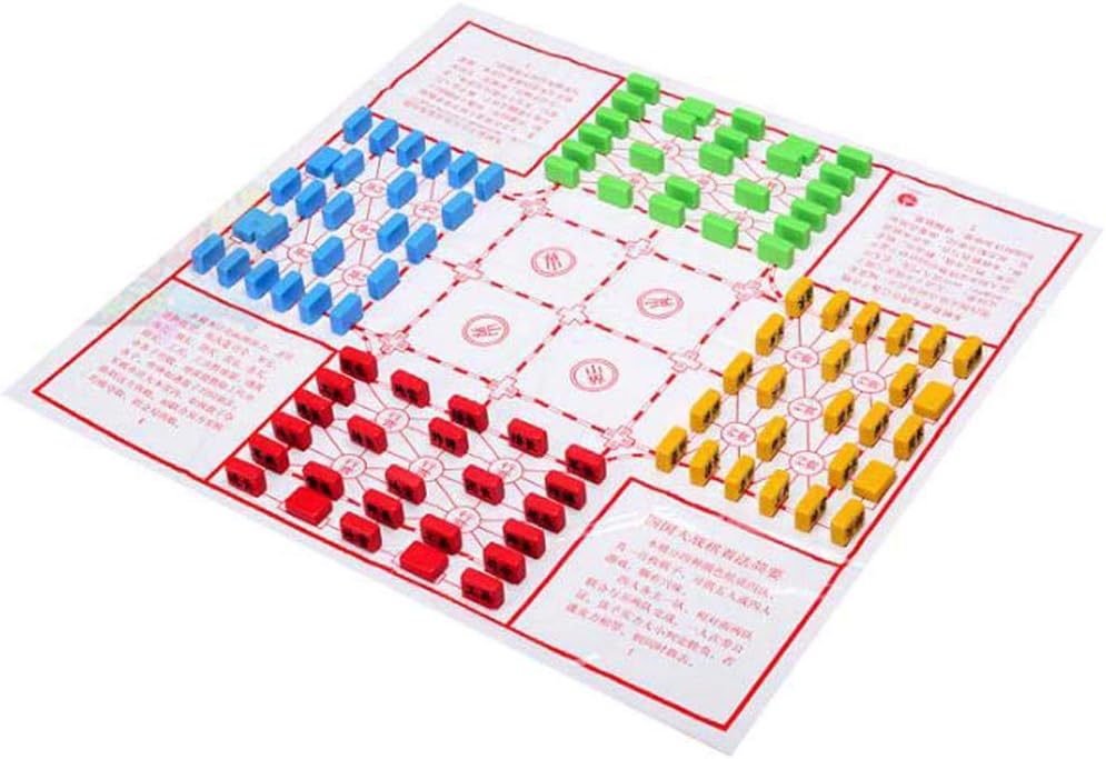 Chinese 4-Players Army Chess, Chinese Table Game Chess, Map Size 50x50cm, Si Guo Da Zhan, 4-Player Luzhanqi Junqi