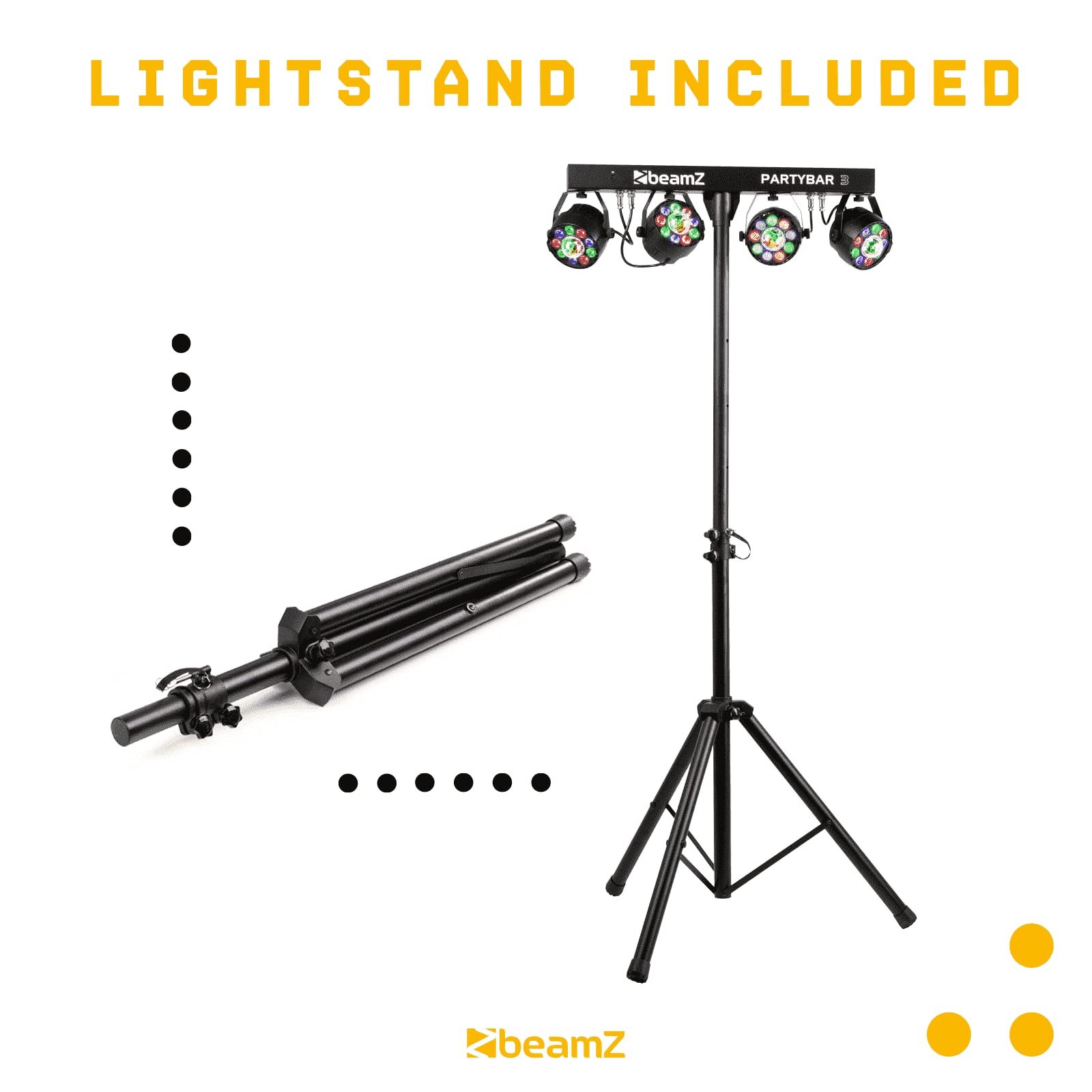 BeamZ 153.240 stroboscopio&luce da discoteca Proiettore laser da discoteca Nero