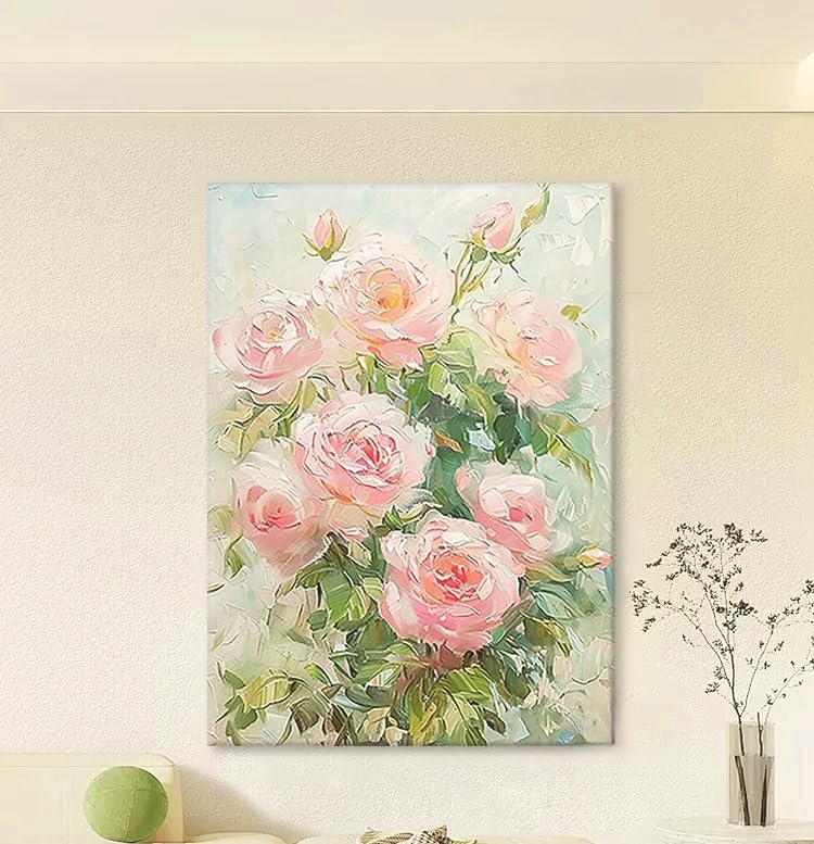 Décoration murale abstraite fleur de rose pour une maison cocooning