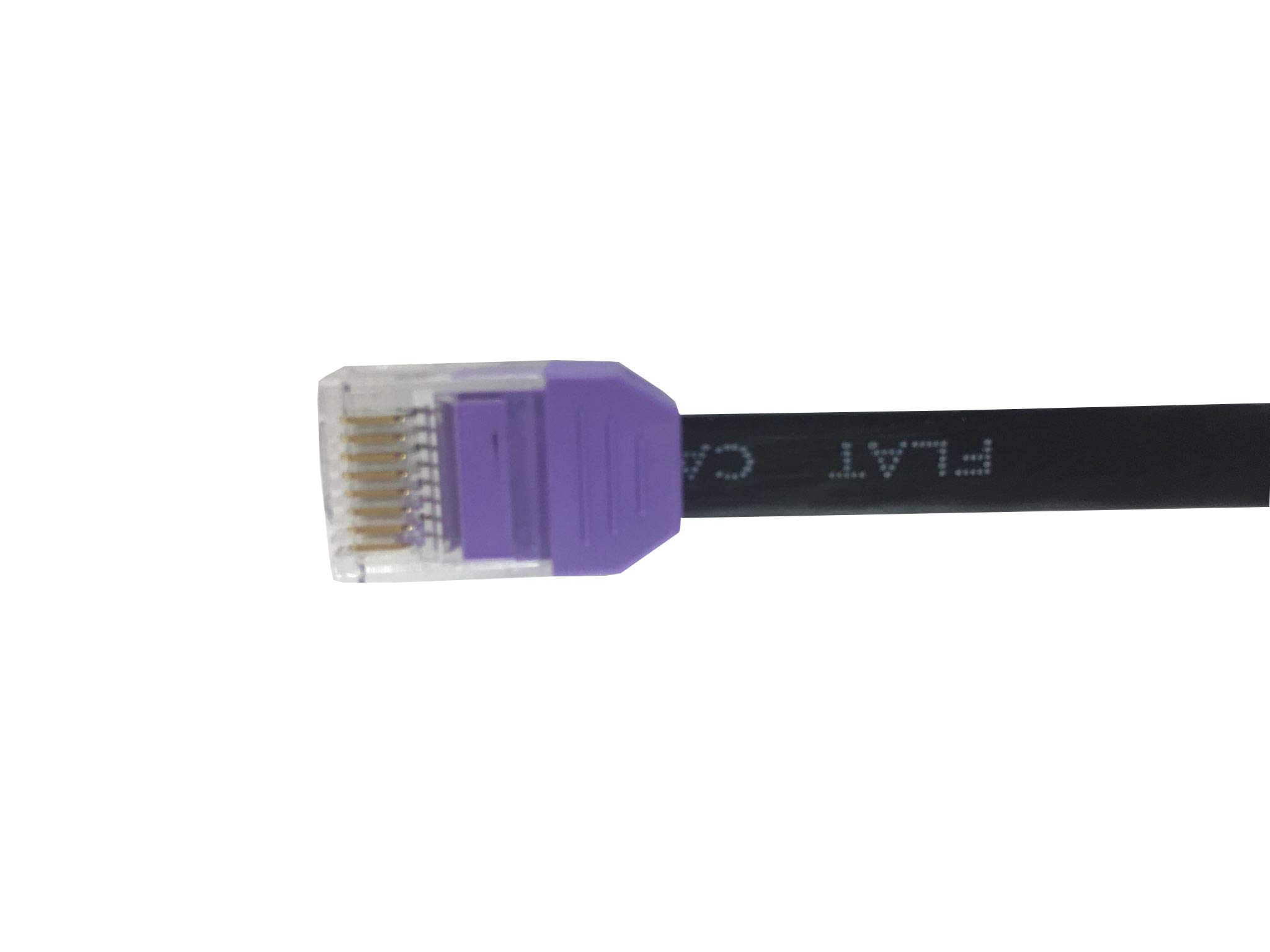 Nexhi Ultra Flat Cat6 Patch Cables - Cat6 Ethernet Cable, Premium Nexhi cat 6 Ethernet Rj45 Patch Cable, Slim Network Cable, Thin Internet Computer Cable Best Fit for Network Devices (18 inch, Purple)