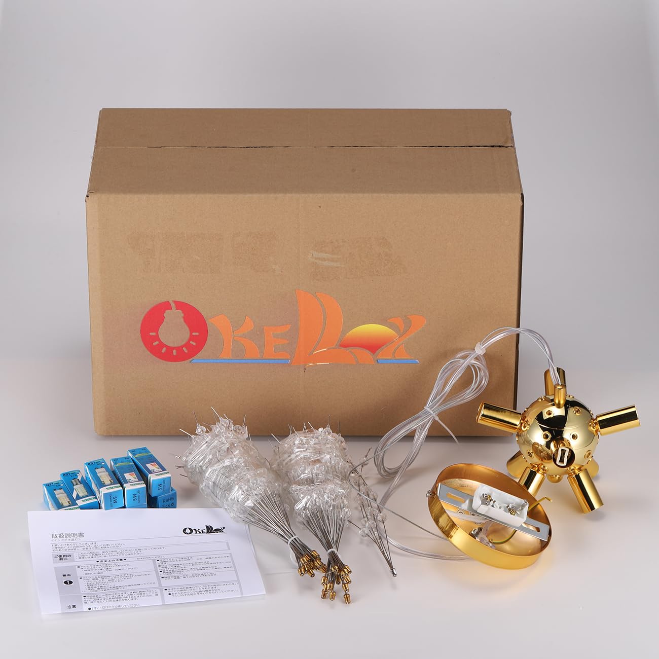 Amazon.co.jp : Oobaa現代タンポポシャンデリア照明器具 LEDクリスタル 