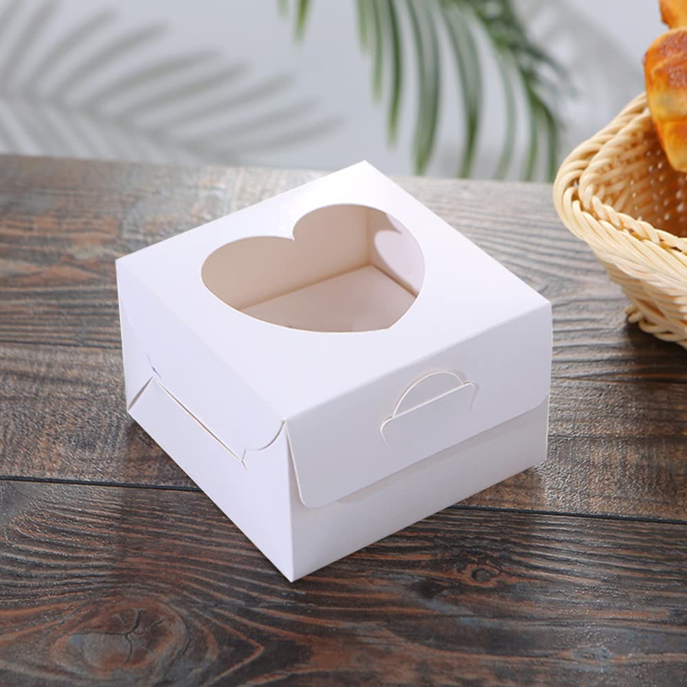 10x10x8 Großpackung 15 Stück Kuchenboxen 10 Zoll mit Fenster Transparente Bäcker