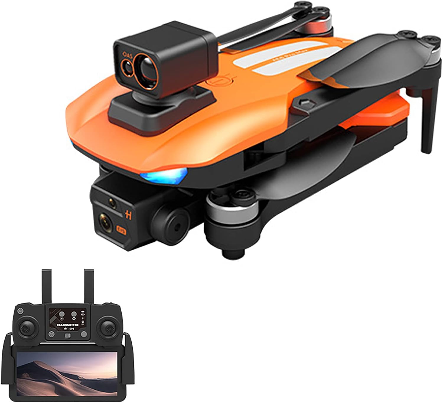 XSSD AE8 Drone GPS 3 axes sans balais 360 degrés pour éviter les