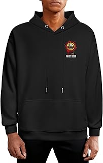 [in.studio] Guns N' Rosesガンズ アンド ローゼズ パーカー メンズ 長袖 フード付き スウェット トレーナー 人気 トップス プルオーバー 無地 カジュアル おしゃれ 人気 ポケット付き 春秋冬服 男女兼用 大きいサイズ