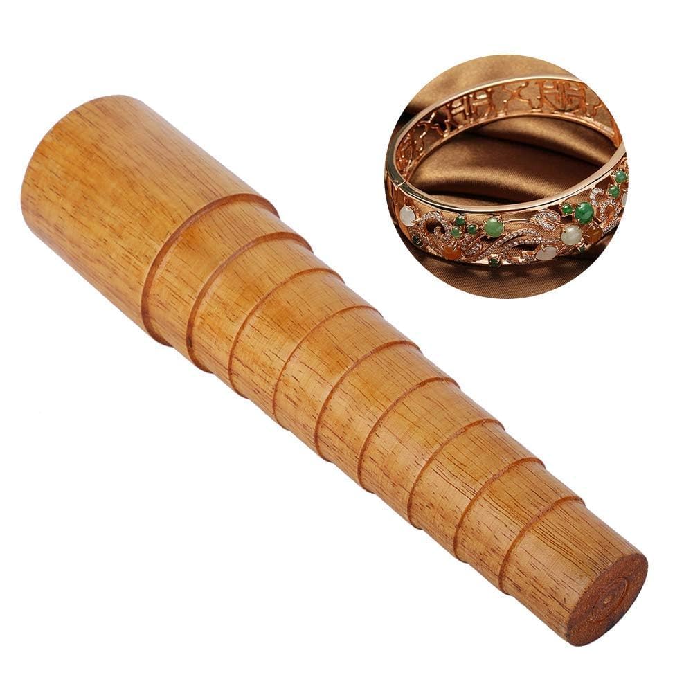 Mandrino per Bracciale, Mandrino per Bracciale in Legno Misuratore di Braccialetti Misurazione del Dimensionamento Strumento di Riparazione per la Misura del Braccialetto