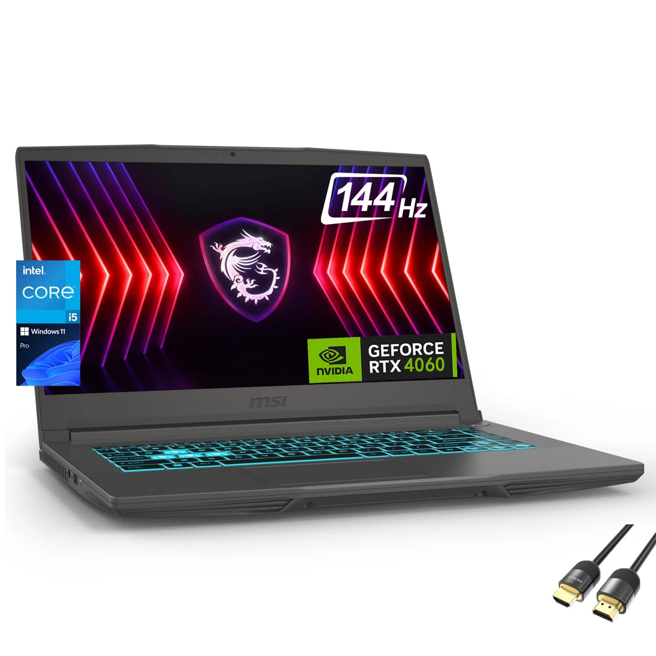 Amazon.co.jp: MSI Thin 4060 ゲーミングノートパソコン 15.6インチ 