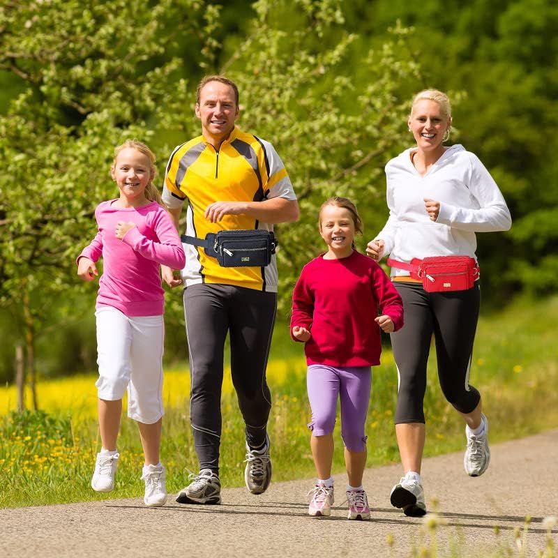 Extra Large Fashion Fanny Pack for Men Women, Waist Bag for Waterproof Hiking Running Biking Gym Outdoor Sports Travel Belt Bag (Black) - Image 7