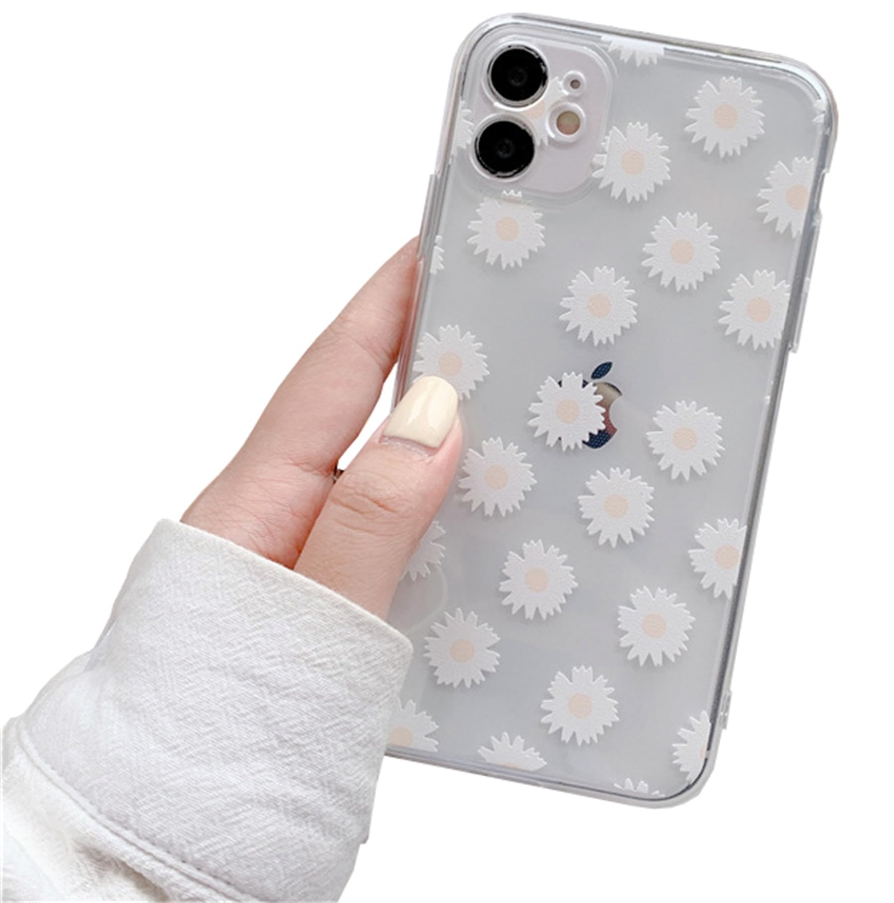 Einaily Hülle für iPhone 16 Pro Max Case Crystal Clear Handyhülle Mode Chic Muster Ultra Dünn TPU Silikon Blumen Bumper Stoßfest Kratzfest Schutzhülle für iPhone 16 Pro Max Slim Cover