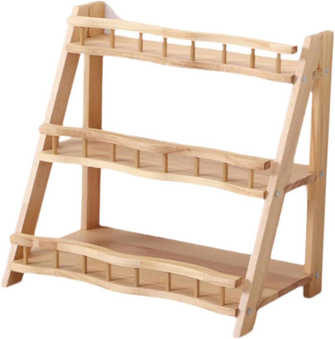 3 Tier Multipurpose Rustic Risers for Display for Countertop Cabinet Perfume