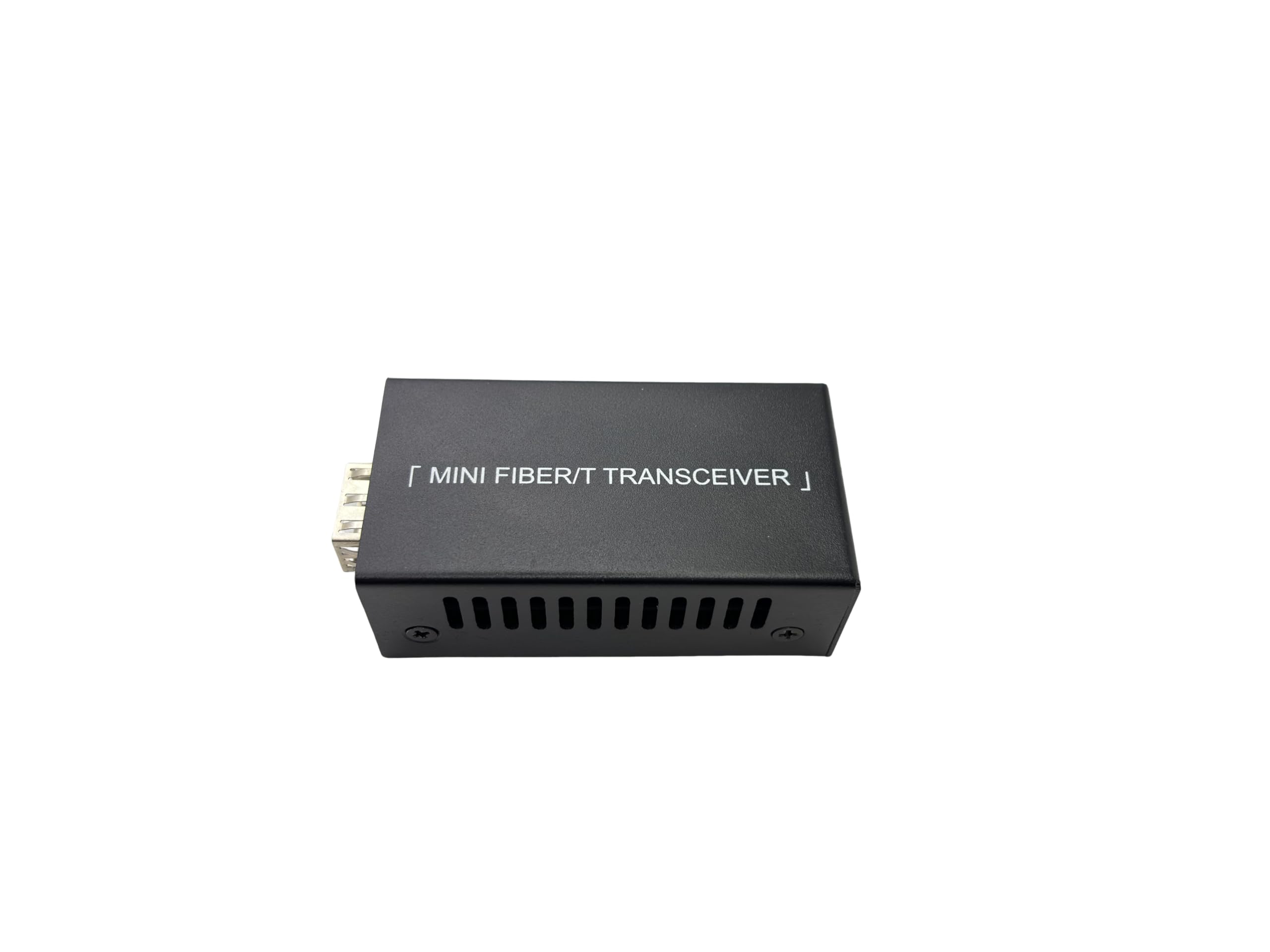 Elfcam® - Lot de 1 Mini Convertisseur Fibre Ethernet, Convertisseur RJ45 Gigabit/Module Mini-GBiC SFP Multimode-Monomode / 0.55-20KM,Noir