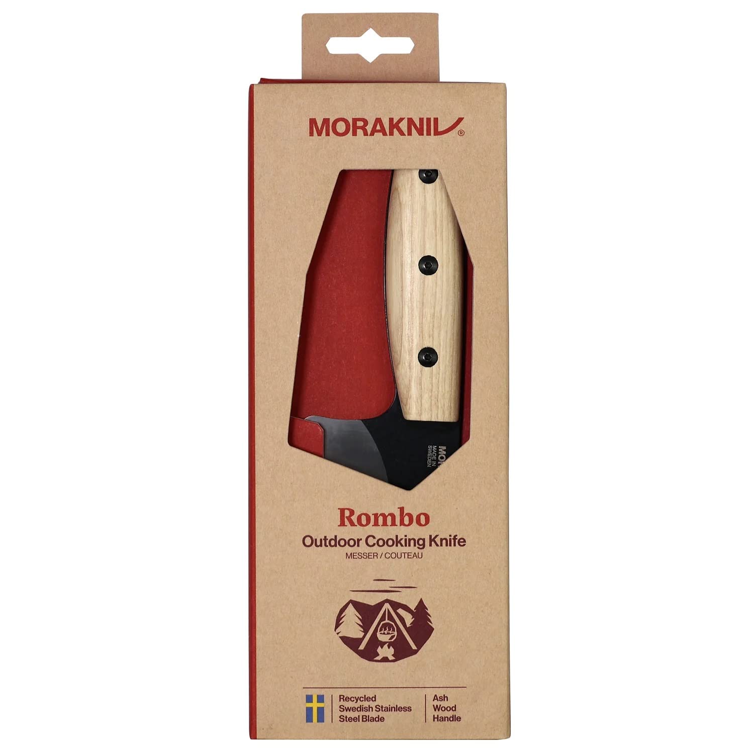 Amazon.com: Morakniv Rombo BlackBlade (S) Ash Wood Leather Sheath 