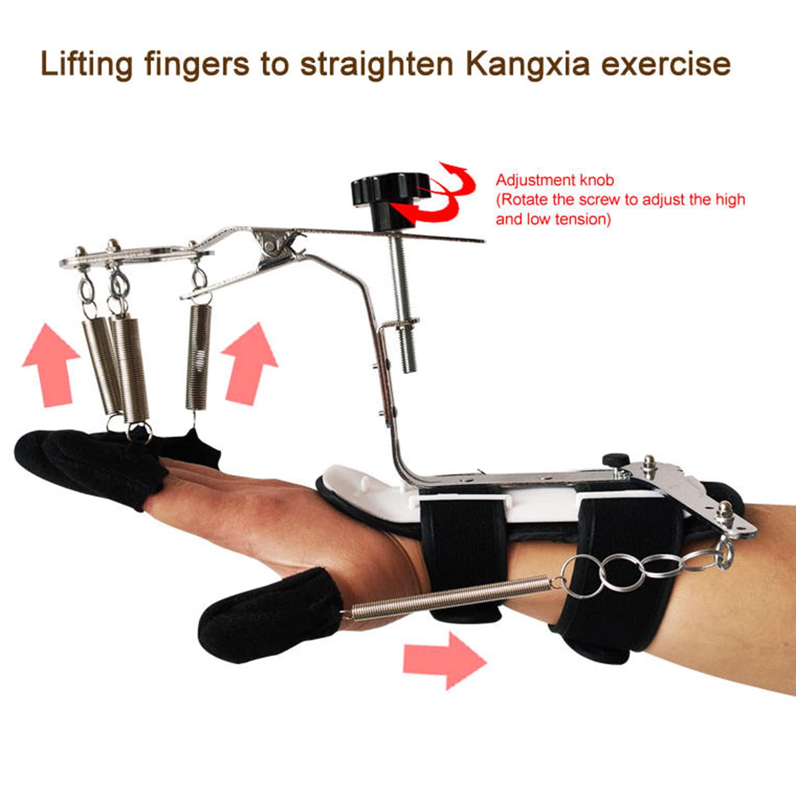 Corrector de Dedo de muñeca Órtesis de muñeca de Mano multifunción Férulas de Dedo separadas Tablero de extensión de espasmo Flexible Férula Apoplejía Hemiplejia, para Manos Izquierda y Derecha