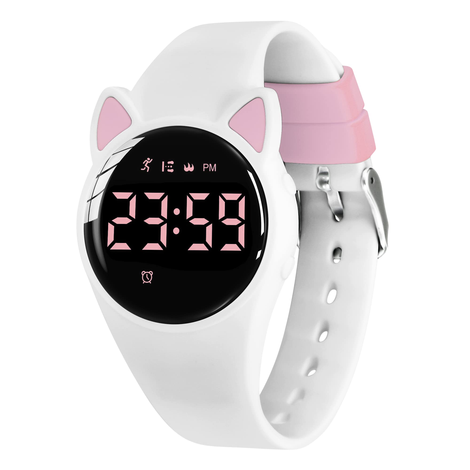 Digital Sports Watch, Fitness Tracker with Pedometer Step Counter Vibrate Alarm Calorie Distance Stopwatch Exercise Waterproof Rechargeable Walking Outdoor Silicone Wrist Watches for Boys Kids — image 1