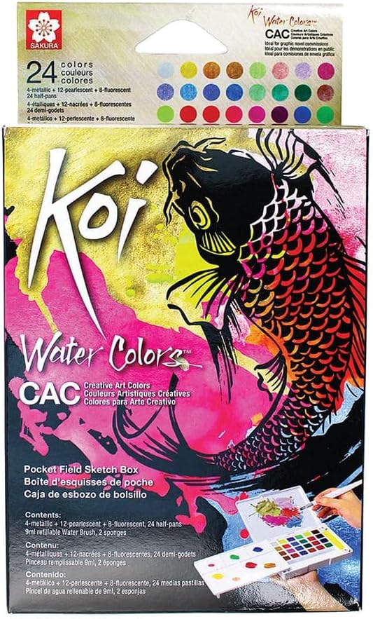 Sakura Koi Watercolor Pocket Field Sketch Box view 4