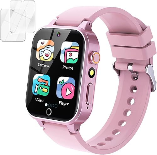 Reloj inteligente con pantalla táctil HD para niñas de 5 a 12 años, con 26 juegos, cámara de video, música, podómetro y más, divertido regalo de