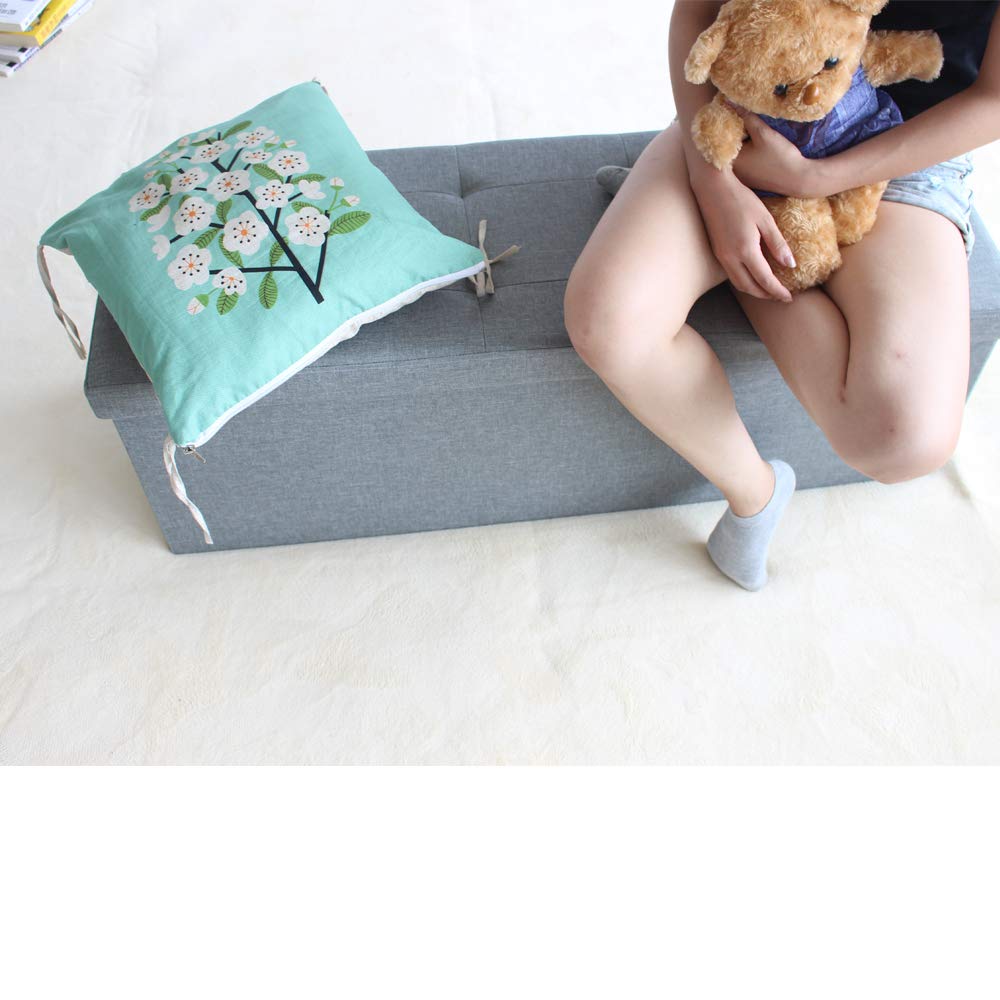 Amazon｜LUCK store 収納スツール 収納ベンチ 3人掛け 110x38x38cm