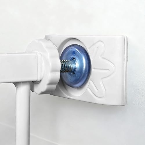 Paquete de 4 protectores de pared para puerta de bebé, protege las paredes de las escaleras, puerta de seguridad montada a presión para puertas,