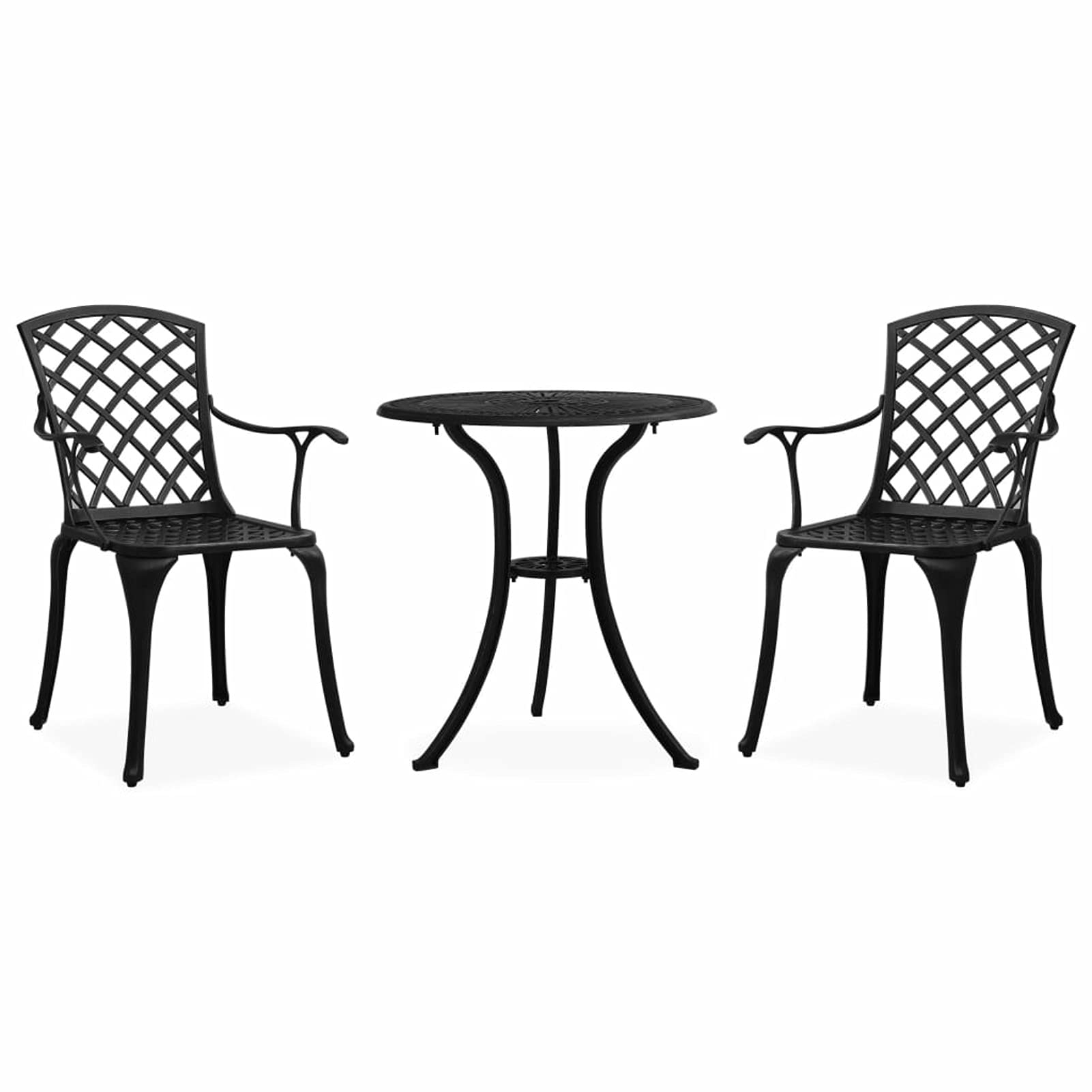 Ensemble de Bistro anti rouille en aluminium coulé table chaise jardin sans entretien