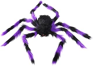 Didiseaon Decoração De Teia De Aranha Decoração Ao Ar Livre Aranha De Pelúcia Gigante Peluda Brinquedo De Aranha De Pelúcia Aranhas Assustadoras Casa Assombrada Prop Aranha Falsa Decorar