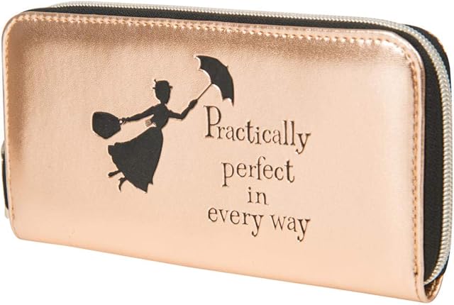 Disney Mary Poppins Gifts Women Purses Ladies Wallet Rose Gold Handbag